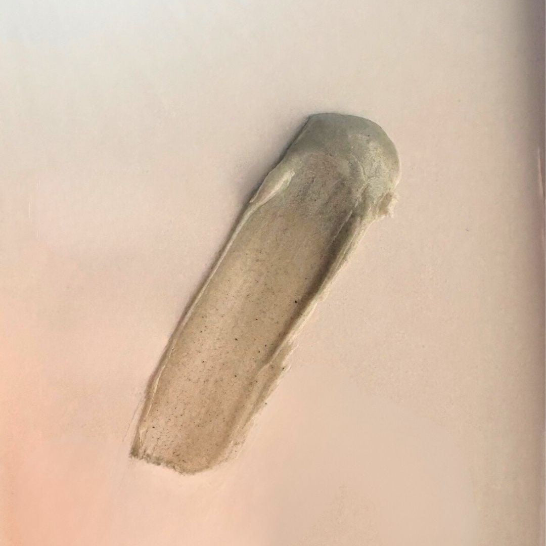 smear of facial cleanser