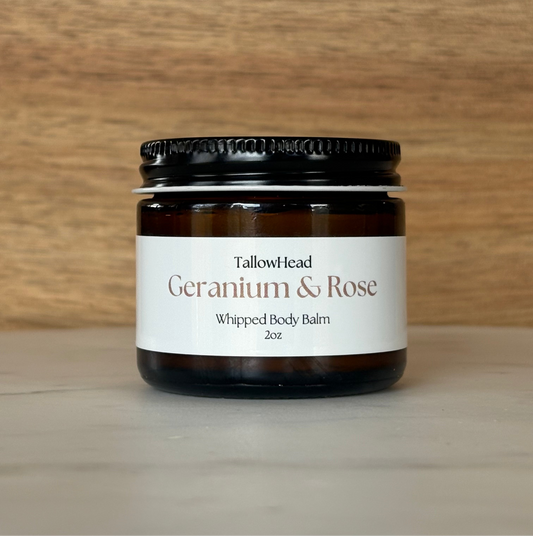 Geranium & Rose Whipped Body Balm - 2oz